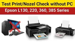 Nozzle Check  / Test Print Without PC in Epson Printer || Bina Computer ke Test print Kaise nikale