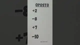 🤯 Qual o oposto de -10? 
