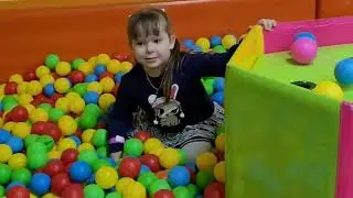 On the playground. having fun, walking and rejoicing. For children.