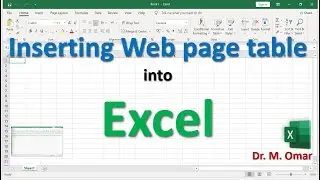 Inserting transfer web page table into Excel