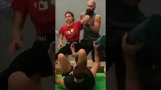 Girls gets kicked in her Vagina and has an orgasm she holds his foot