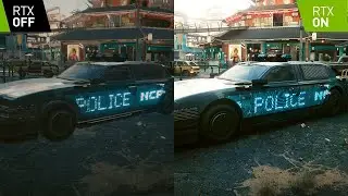STOLE A POLICE CAR - 720p vs. 4K (Graphics Comparison) | Cyberpunk 2077