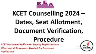 KCET Counselling Process 2024|KCET Document Verification Step By Step Procedure|UGCET Document List