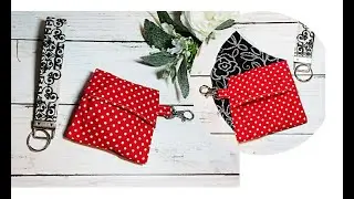 10 Minutes Sewing Sewing Projects: Face Mask Holder and Key Fob | Sewing For Beginners