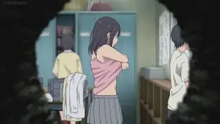 Peep hole to girls locker | Hentai Perv