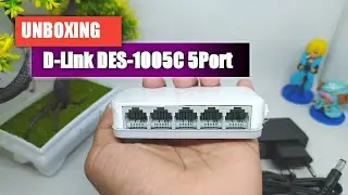 UNBOXING HUB D-Link DES-1005C 5Port 10/100 Mbps Unmanaged Switch
