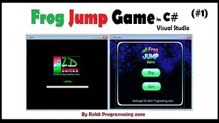 Frog Jump Game in C# Visual Studio By Rohit Programming Zone(Part-1)