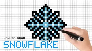 Cara menggambar salju natal | Handmade Pixel Art