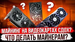 МАЙНИНГ НА ВИДЕОКАРТАХ СДОХ?! | ЧТО ДЕЛАТЬ МАЙНЕРАМ?