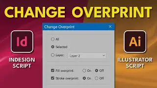 InDesign Illustrator Script Change Overprint