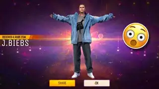 First One🤯 Got Free New J.BIEBS Character😍 free fire