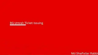 BG Umrah Ticket Issuing