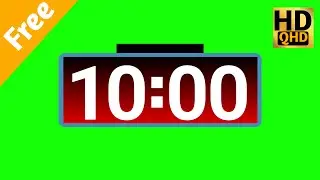 10 Minute Timer Green Screen ।। No Copyright 