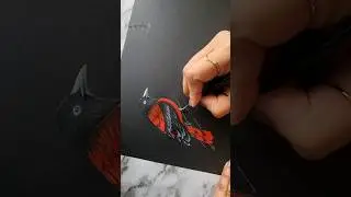 🔴💫 INCREDIBLE Painting Bird 🐦 ACRYLIC Painting Technique satisfying 