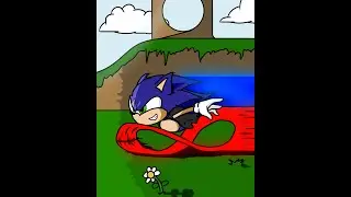 Cyber Sonic In Green Hill (Messing around off camera and LORE)