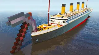 Spinning Netherite Pickaxe vs Ships | Teardown