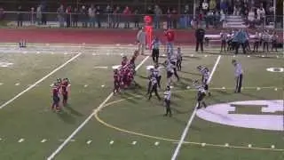 Big Hit at Youth Little League Football Game
