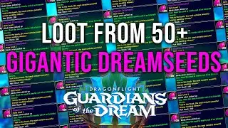 Loot from 50+ Gigantic Seeds from Emerald Bounty in 10.2 - Guardians of the Dream WoW