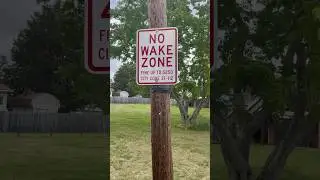 When your home is in a no wake zone!