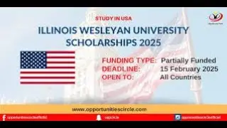 Study Undergraduate in USA: Applications Open for Illinois Wesleyan University Scholarships 2025-26