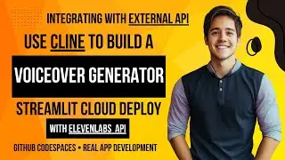 Automatic Voiceover Generator Web App with Cline | ElevenLabs API + Streamlit Tutorial