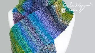 QUICK & EASY Crochet Scarf! 🤩 ONE ROW REPEAT 🤩