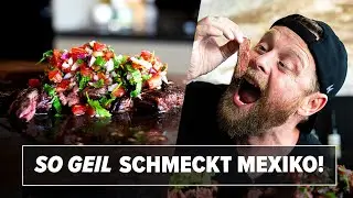 Dieses Steak beamt dich direkt nach Mexiko: Arrachera mit Pico de Gallo!