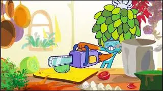 Tom with a chainsaw