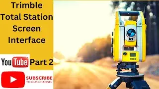 interface of Trimble total station part 2. 