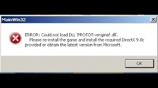 ERROR:Cold not load DLL 'PROTOT~enginef.dll'.
