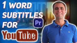 1 Word Subtitles for YouTube better video retention: Convert SRT for Premiere Pro