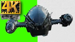 Spaceship Firefly | Sci Fi Green Screen  - Footage 4K