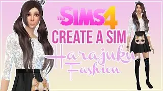 The Sims 4: Harajuku Fashion │Create A Sim ▶︎ Red Panda Plays