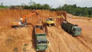 Wow Amazing Dump Truck Transport soil for Machinery Bulldozer & Wheel Loader to road construction