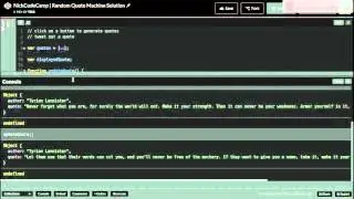 RANDOM QUOTE MACHINE Pt. 1/3 (JavaScript) | FCC Intermediate Front End Projects