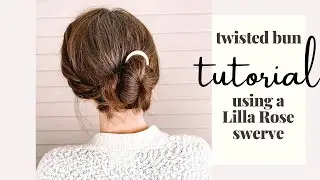 Easy Twisted Updo Tutorial using a Lilla Rose Swerve. #shorts