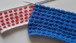 КРАСИВЫЙ ВАФЕЛЬНЫЙ УЗОР СПИЦАМИ // Beautiful knitting pattern