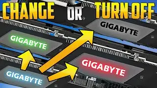 How to Change / Turn OFF RGB Lights on a Gigabyte Graphics Card / GPU