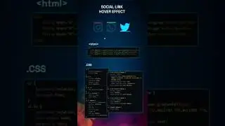 social link hover effects || html & css || 