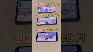 120 FPS🔥Vs 90 FPS😈VS 60 FPS💀iPHONE 15 PRO VsPOCO X6 PRO😈