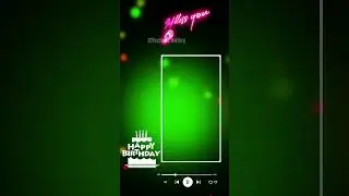 happy birthday black screen Template || happy birthday song status