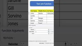 Text Join FUNCTION IN EXCEL 