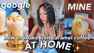 HOW TO MAKE ICED CARAMEL COFFEE AT HOME (easy) *repost