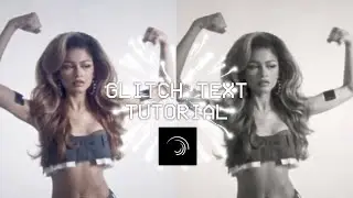 Glitch text tutorial || Alight motion💫