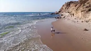 Аэросъемка с дрона Израиль (пляж Герцлия)