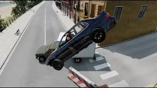 New Road Working Crash with Crash Dummy Video BeamNG Drive #beamngdrive #crash #beamngcrashes