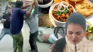 कियू हुई दुकानदार से लड़ाई? #foodie #dhokla #cholebhaturae #chaat