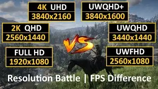 | Resolution Battle | FPS Difference | Ultrawide vs Standard | 21:9 vs 16:9 | Benchmark |