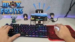 Como jogar blox fruits pelo mobilador ! roblox com teclado e mouse no celular