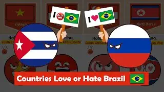 Countries Love or Hate Brazil From Different Countries